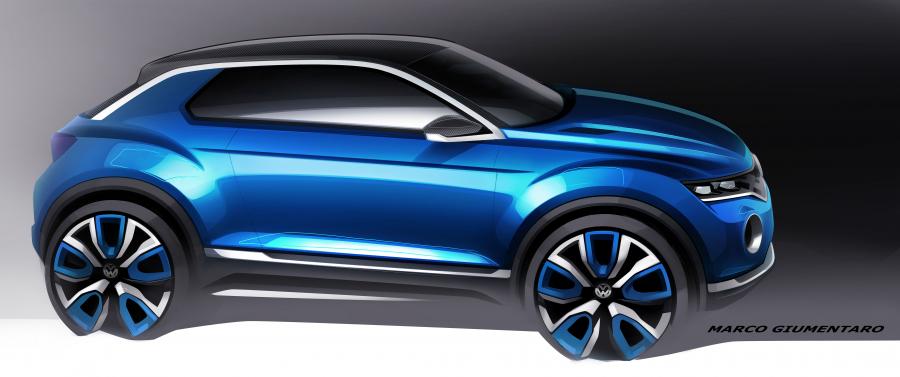 Эскиз Volkswagen T-ROC Concept 2014 года  (фото 21 из 28)